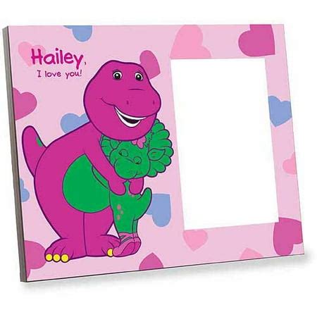 the barney bag picture frames